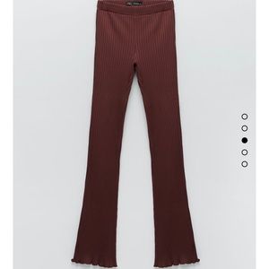 Zara ribbed flare pants